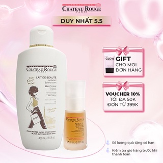 Combo Sữa Dưỡng Thể Làm Trắng Da Chateau Rouge 400ml và Serum giảm thâm nám tàn nhang Chateau Rouge 30ml