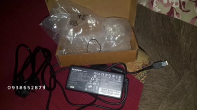 Sạc laptop Lenovo 20V-6.75A  Đầu USB Kim Vuông Zin
