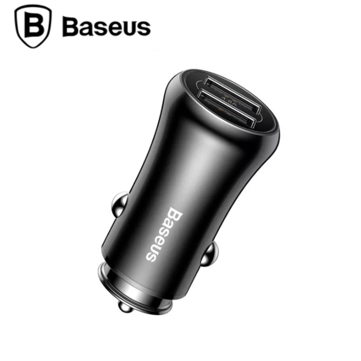 Tẩu sạc ô tô thương hiệu Baseus F635  2 cổng USB Car Charger - Bảo hành 12 tháng