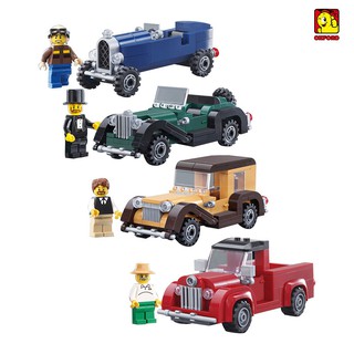 Đồ chơi lắp ghép 4 mẫu xe hơi cổ điển Oxford BM35219