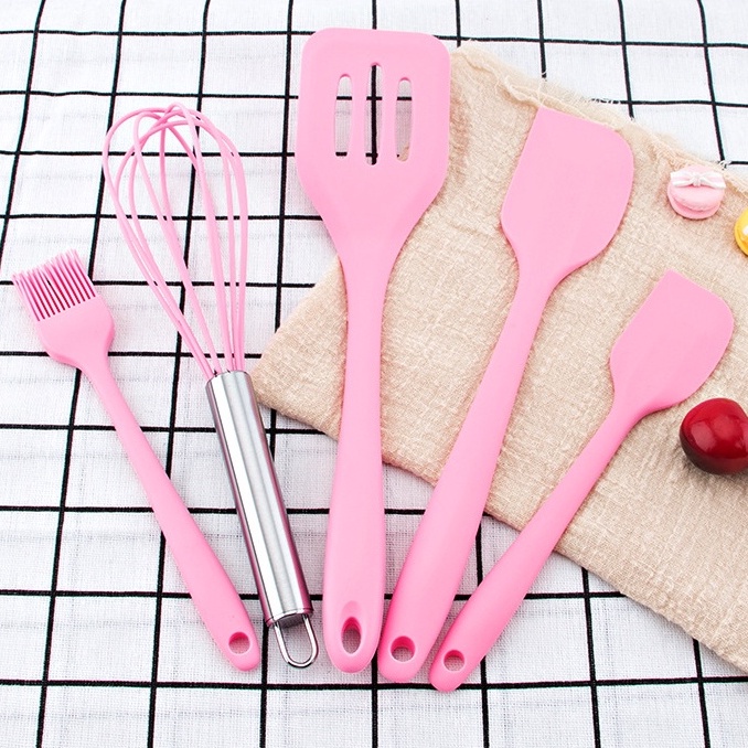 Bộ 5 dụng cụ làm bánh EASY BAKING chất liệu silicone chịu nhiệt, an toàn trong nấu nướng