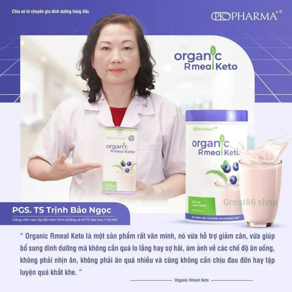 Bữa ăn lành mạnh Organic Rmeal Keto Dr Lacir  tăng sức đề kháng kiểm soát cân nặng, bổ sung dinh dưỡng, 300g và 560g