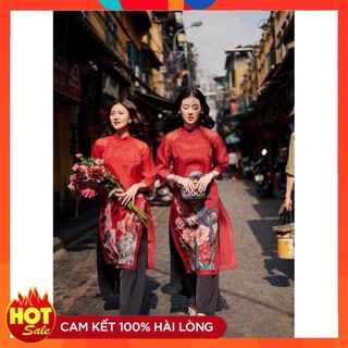 [BÃO SALE] Cách Tân Đỏ Hình Cô Gái Mẫu Siêu Hot