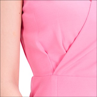 ZERASY - Đầm body không tay xếp ly eo cách điệu hồng zerasy fashion - 120-HONG