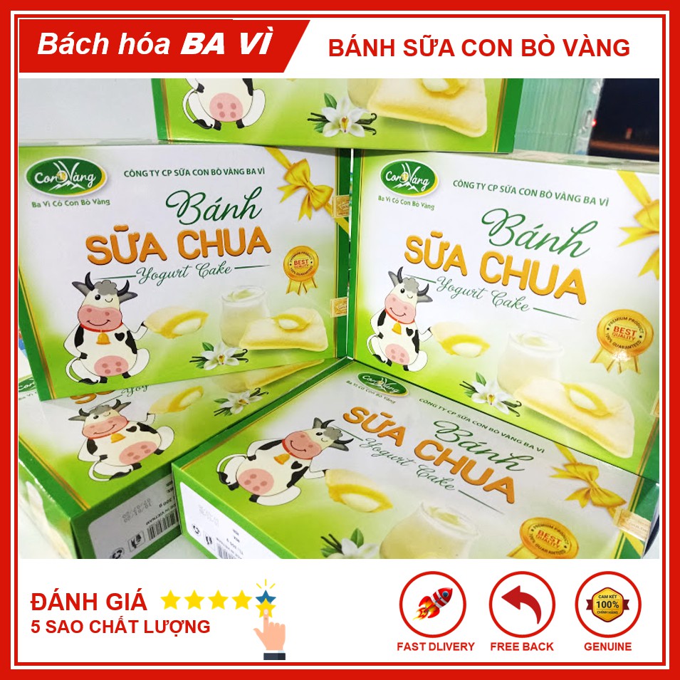 Bánh Sữa Chua Xốp Giòn Con Bò Vàng Ba Vì 300g