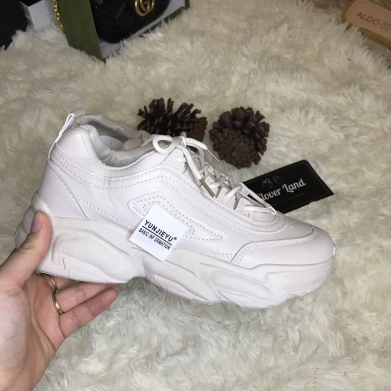 (ảnh,video thật)GIÀY THỂ THAO ĐỘN ĐẾ NỮ, GIÀY SNEAKER NỮ ĐẾ ĐỘN GẮN MÁC CẠNH GIÀY | BigBuy360 - bigbuy360.vn