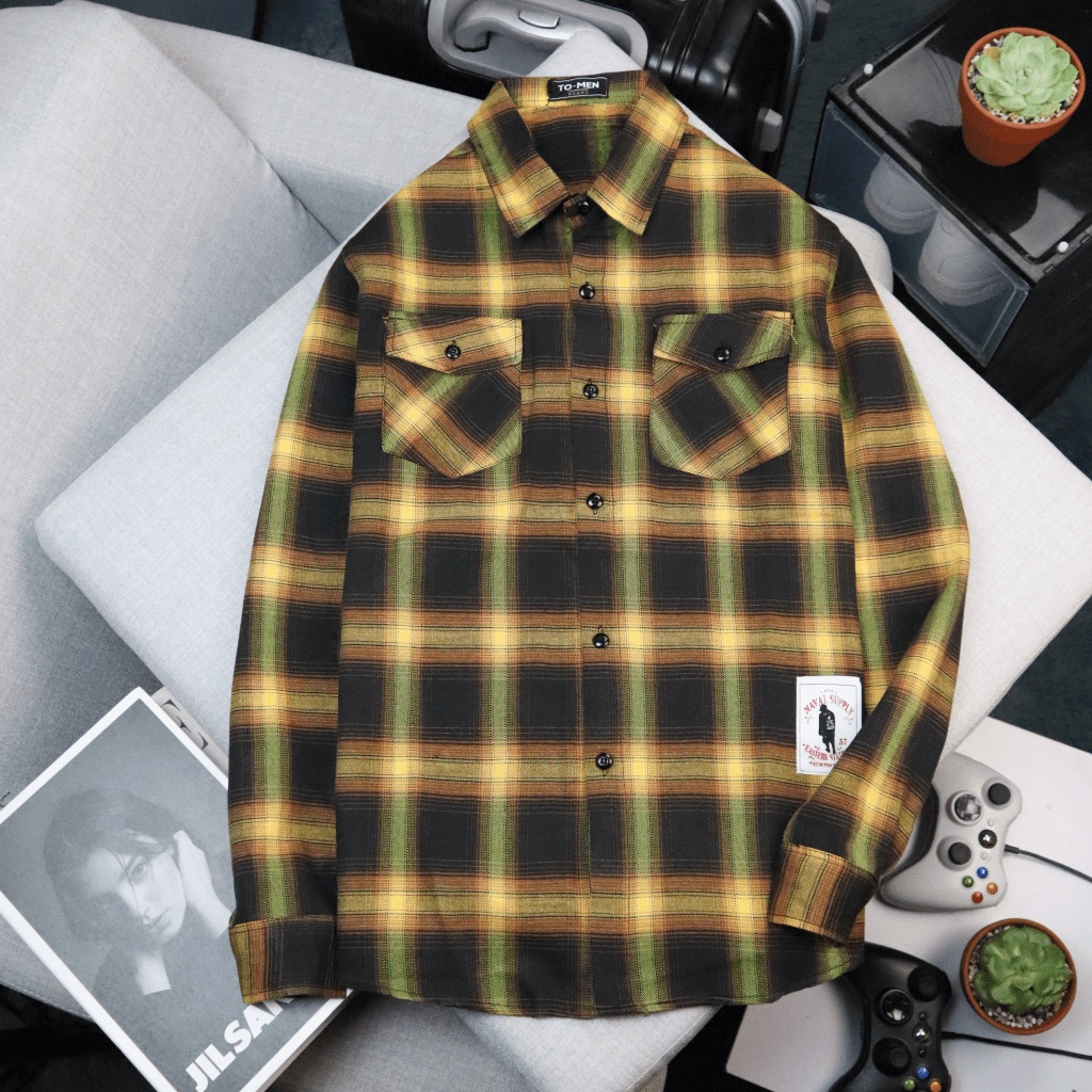 Áo Sơ Mi Caro Nam Tay Dài Trơn Chất Kate Nỉ Mềm Mịn Đủ Size Form Đẹp Phong Cách Trẻ Trung Hot Trend NEW UNISEX