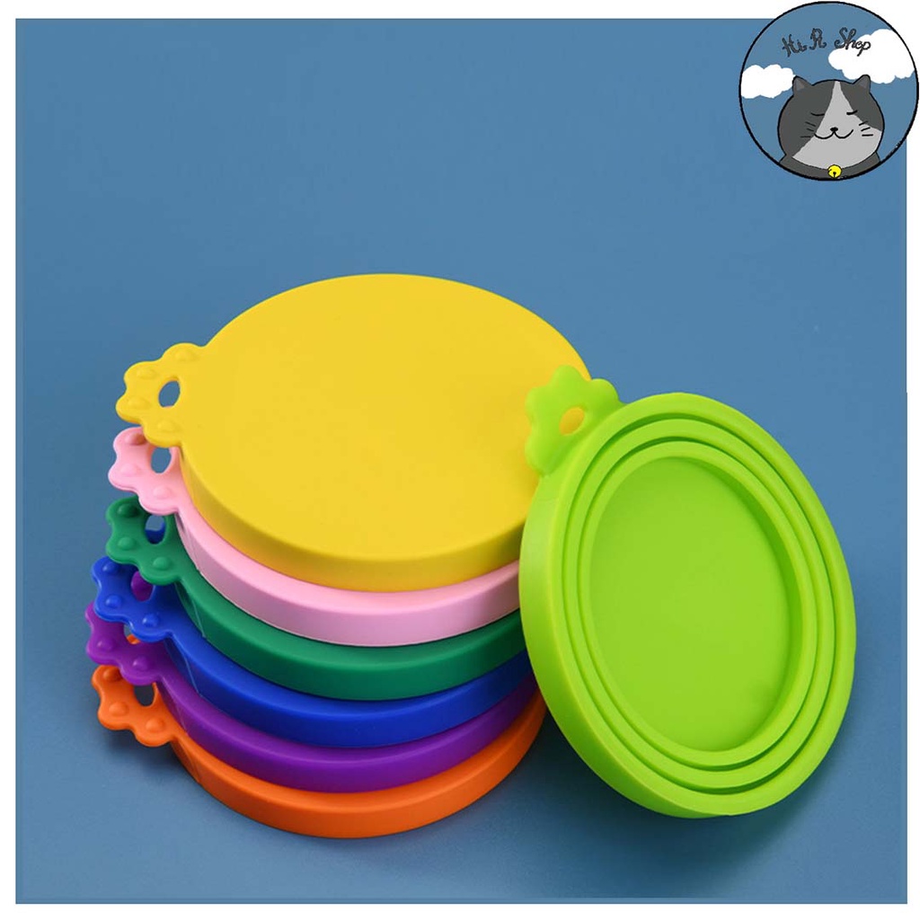 Nắp Đậy Thức Ăn Silicon  Cho Chó Mèo Nắp Đậy Hộp Pate, Súp Dành Cho Thú Cưng