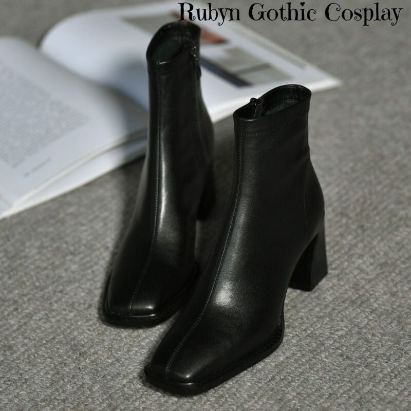 [HOT]  Giày Boots Cao Gót Thu Đông hot trend ( Size 34 - 39 )