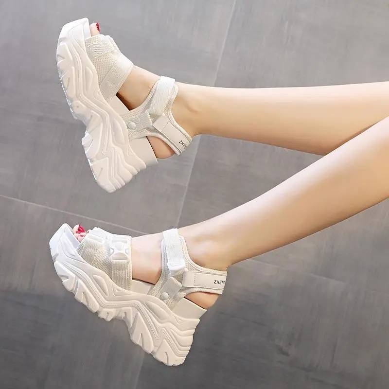 Giày Sandal Phong Cách La Mã Đế Dày Thời Trang Mùa Xuân Dễ Phối Đồ