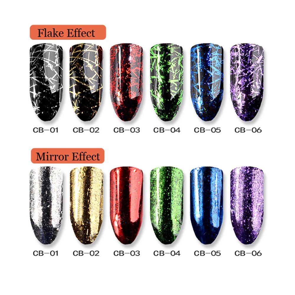 1 Hộp Kim Tuyến Lấp Lánh Trang Trí Móng Tay|Bột Kim Tuyến Tráng Gương Trang Trí Móng Tay