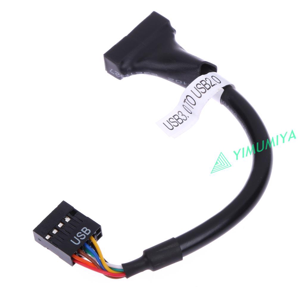 YI USB 3.0 20 Pin Male to USB 2.0 9 Pin Motherboard Female Cable | WebRaoVat - webraovat.net.vn