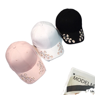 Lovely retro Korean style embroidered baseball cap for men and women