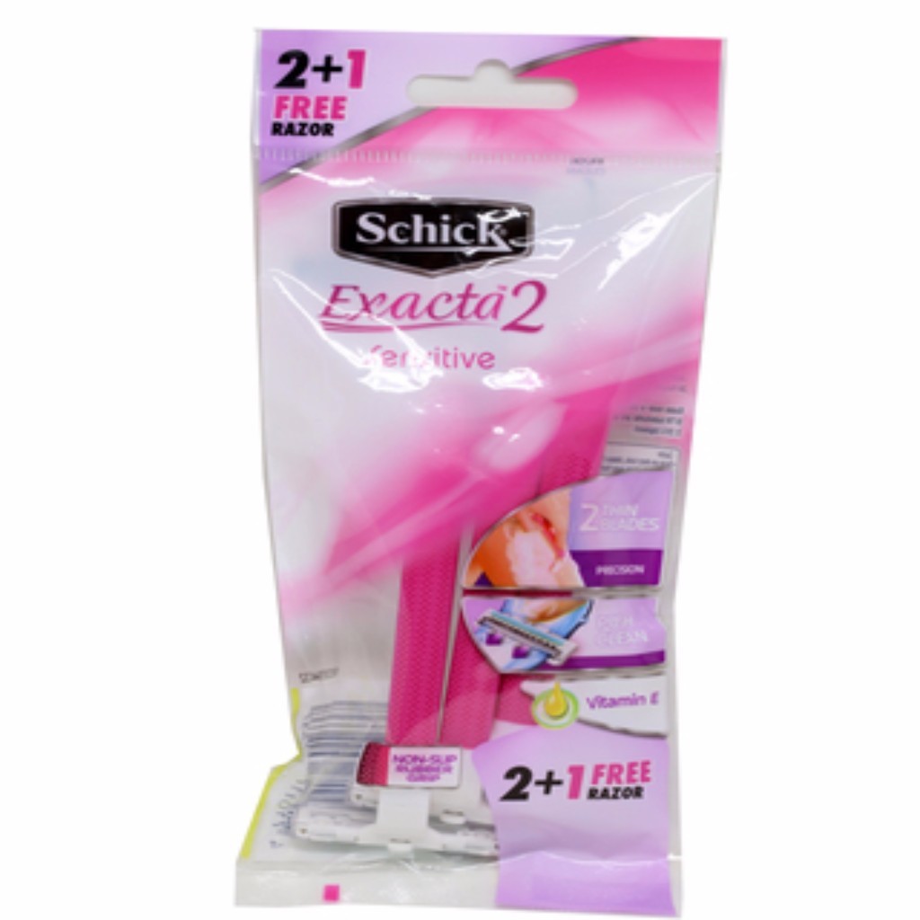Dao cạo Schick Exacta2 Sensitive - Dao cạo cho nữ Schick COMBO 03 cái