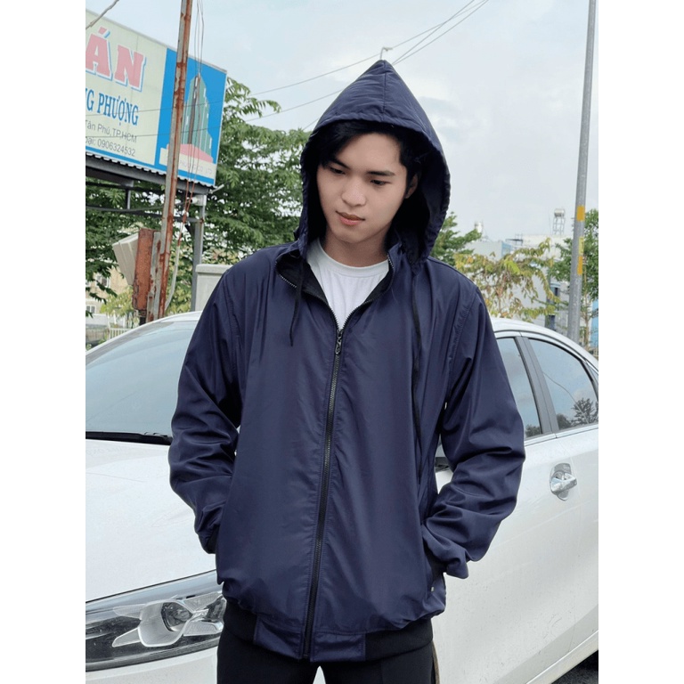 Áo Khoác Nam Nón Rời Chất Dù 2 Lớp Lót Das Form Rộng Che Nắng Chắn Gió Tiện Lợi Siêu Hót NEW UNISEX
