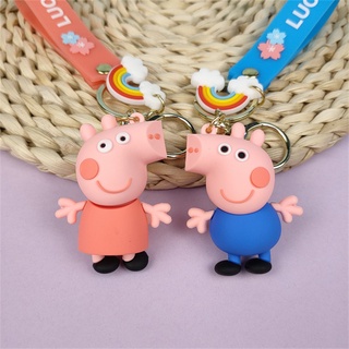 Móc khoá chú heo peppa dễ thương phong cách, móc khóa đôi, làm quà tặng, làm quà sinh nhật