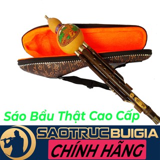 SÁO BẦU THẬT - LOẠI CAO CẤP – SÁO TRÚC BÙI GIA Phân Phối - Có kèm Bao đựng