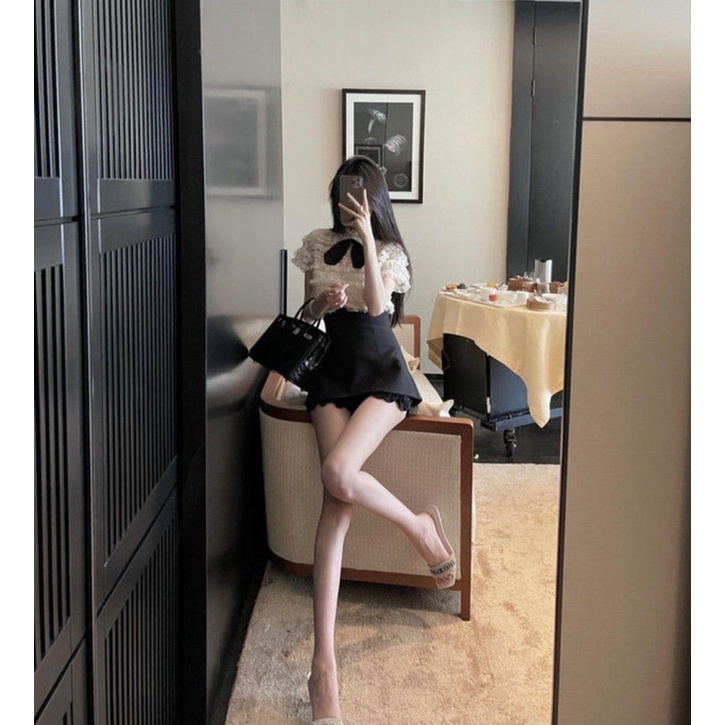 QUẦN GIẢ VÁY CHỮ A CÓ LÓT QUẦN BO TRONG PHONG CÁCH HÀN QUỐC