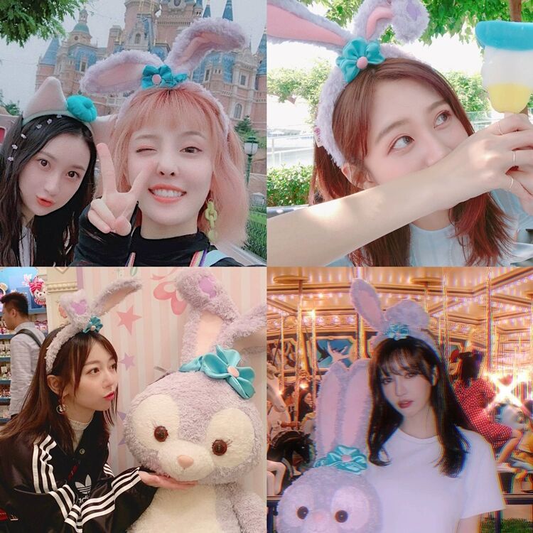 Kẹp Tóc Hình Tai Thỏ Nhồi Bông Dễ Thương