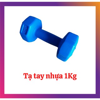 Tạ tay nhựa bát giác cao cấp VN 1kg