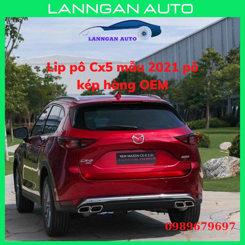 Líp pô theo xe Mazda Cx5 2018-2022, lippo Cx5 mẫu ống xả kép, Hàng OEM chắc chắn , bền bỉ