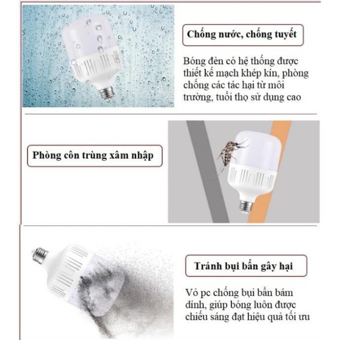 Bộ 3 bóng đèn led trụ 35w kín nước siêu sáng siêu bền