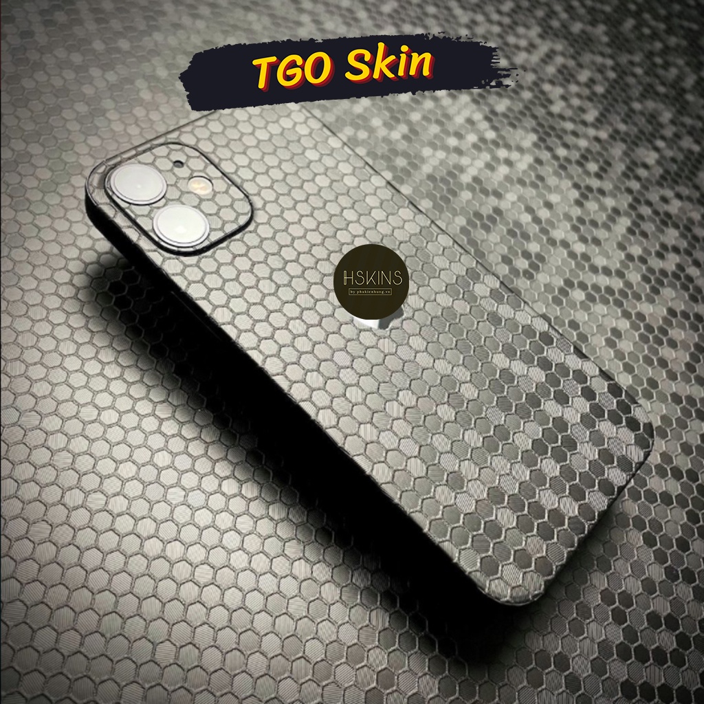 Miếng dán skin HoneyComb iPhone 14 Pro Max / iPhone 14 Plus / iPhone 14 Pro / iPhone 14 lưng full viền