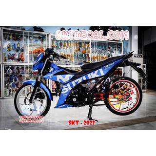 tem rời satria movistar xanh trắng