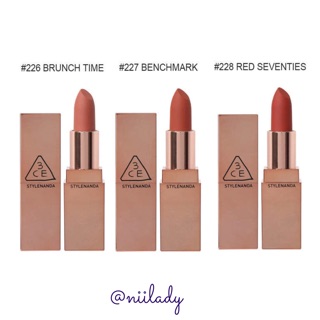 (226, 227, 228) Son 3CE Matte Lip Color