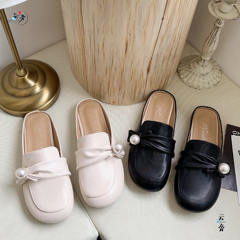 CF[ORDER] Sục mũi tròn đế bệt đính hạt (ảnh thật ở cuối)