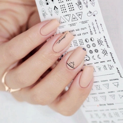 Set 2 Tấm Nhãn Dán Trang Trí Móng Tay Nghệ Thuật