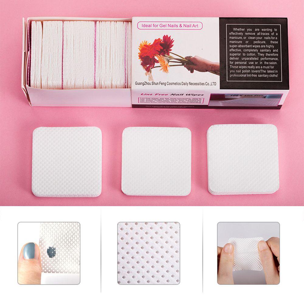 Set 250 Miếng Bông Cotton Nguyên Chất Không Xơ Dùng Để Lau Chùi Móng