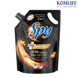 Nước giặt xả SPY PLUS vàng với 2 dung tích túi 1,6L và 2.4L - Hàng chính hãng