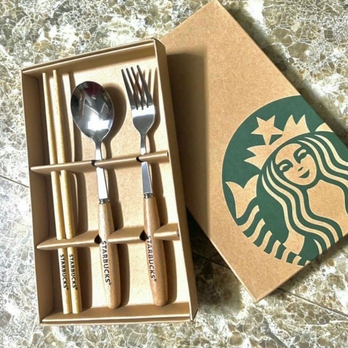 [Sét 3 chiếc] đũa dĩa thìa ăn cho trẻ em, người lớn, chất liệu inox cán gỗ sang xịn, trang trí bàn ăn thêm đẹp mắt