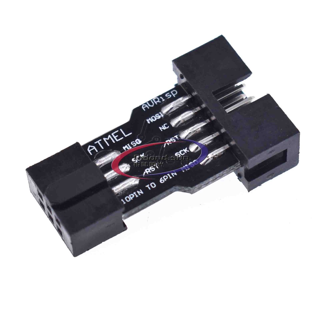 LC-01 1Set 10Pin To 6 Pin Adapter Board+ USBASP USBISP AVR Programmer USB ATMEGA8 ATMEGA128 ATtiny/CAN/PWM 10Pin Wire Module DIY