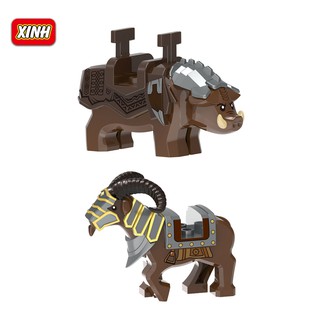 Mô hình động vật heo rừng/cừu có sừng 1535-1536 xinh xắn cho trẻ em trên 6 tuổi