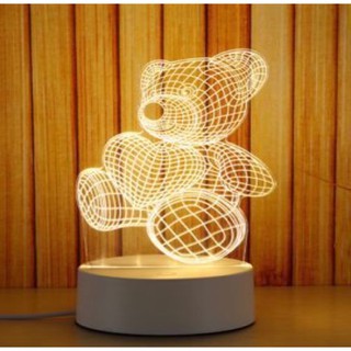 Đèn Led 3D 3 chế độ ánh sáng