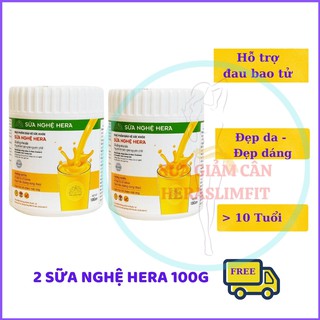 Sữa Nghệ HERA SN02 Đẹp Dáng -  Đẹp Da - Hỗ Trợ Đau Dạ Dày - Tốt Cho Mẹ Sau Sinh (02 HỘP 100GRAM)