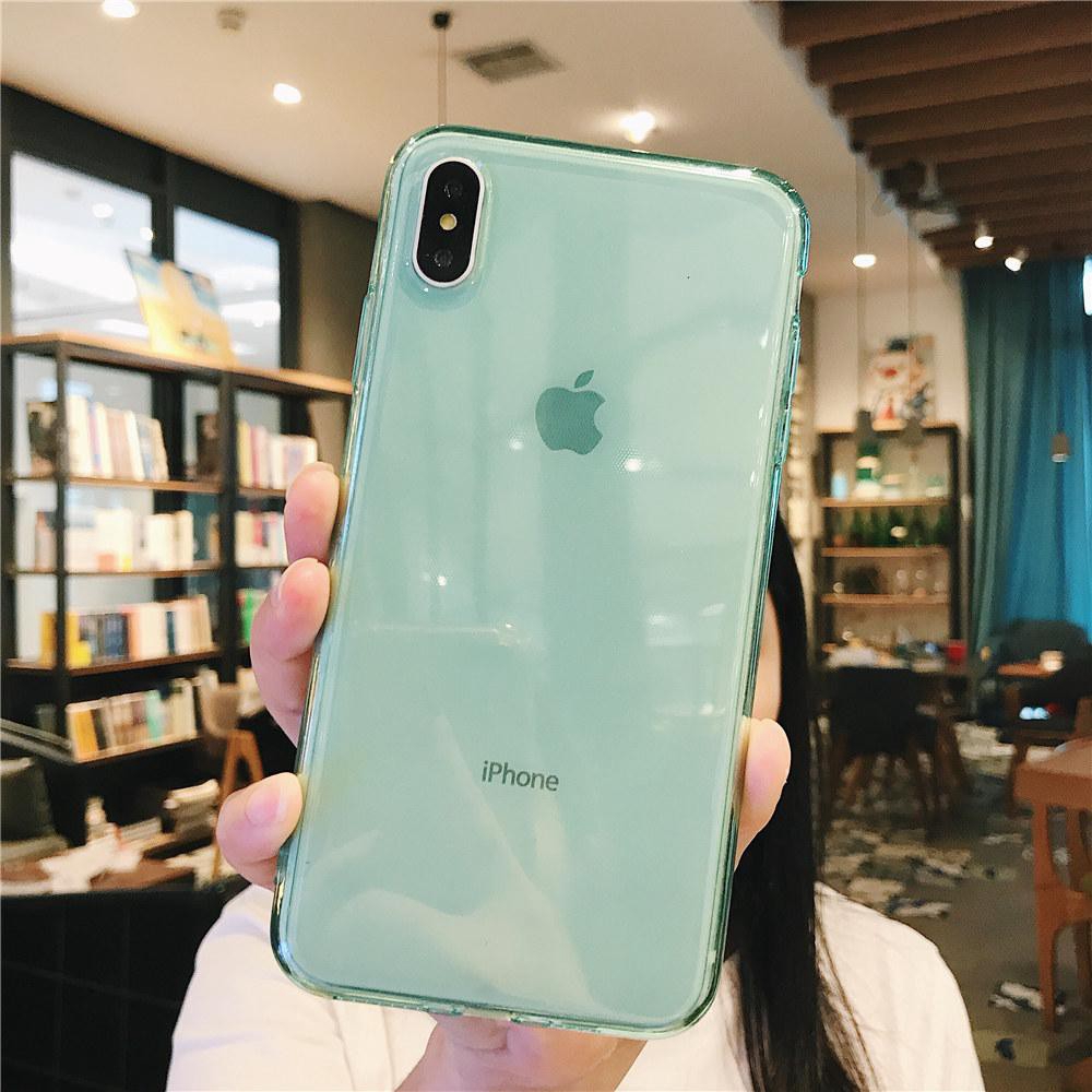 Ốp Điện Thoại Tpu Mềm Siêu Mỏng Trong Suốt 9 Màu Tùy Chọn Cho Iphonexr Xs X Xsmax 11 11pro Max 7 8 Plus 6 6s Plus