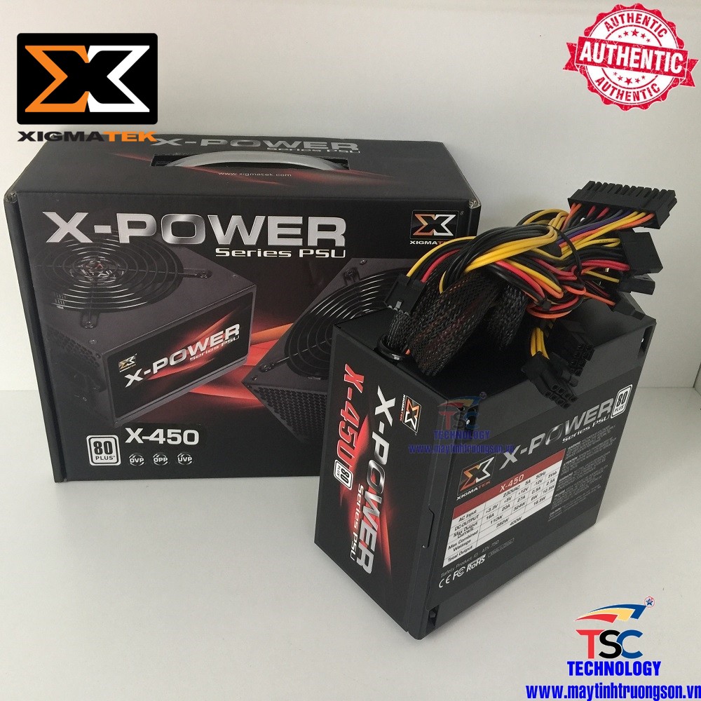 Nguồn Máy Tính XIGMATEK X-POWER X-450 (EN40490) 400W| Đẳng Cấp Gaming