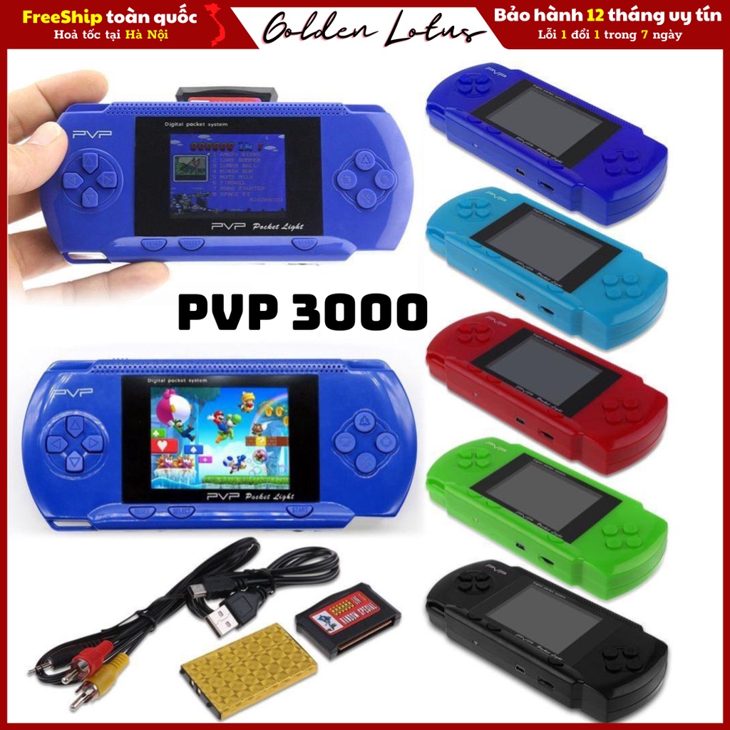 Máy chơi game 4 nút station light pvp 3000 cổ điển thế hệ 7x,8x với những loại game tuổi thơ cực hấp dẫn