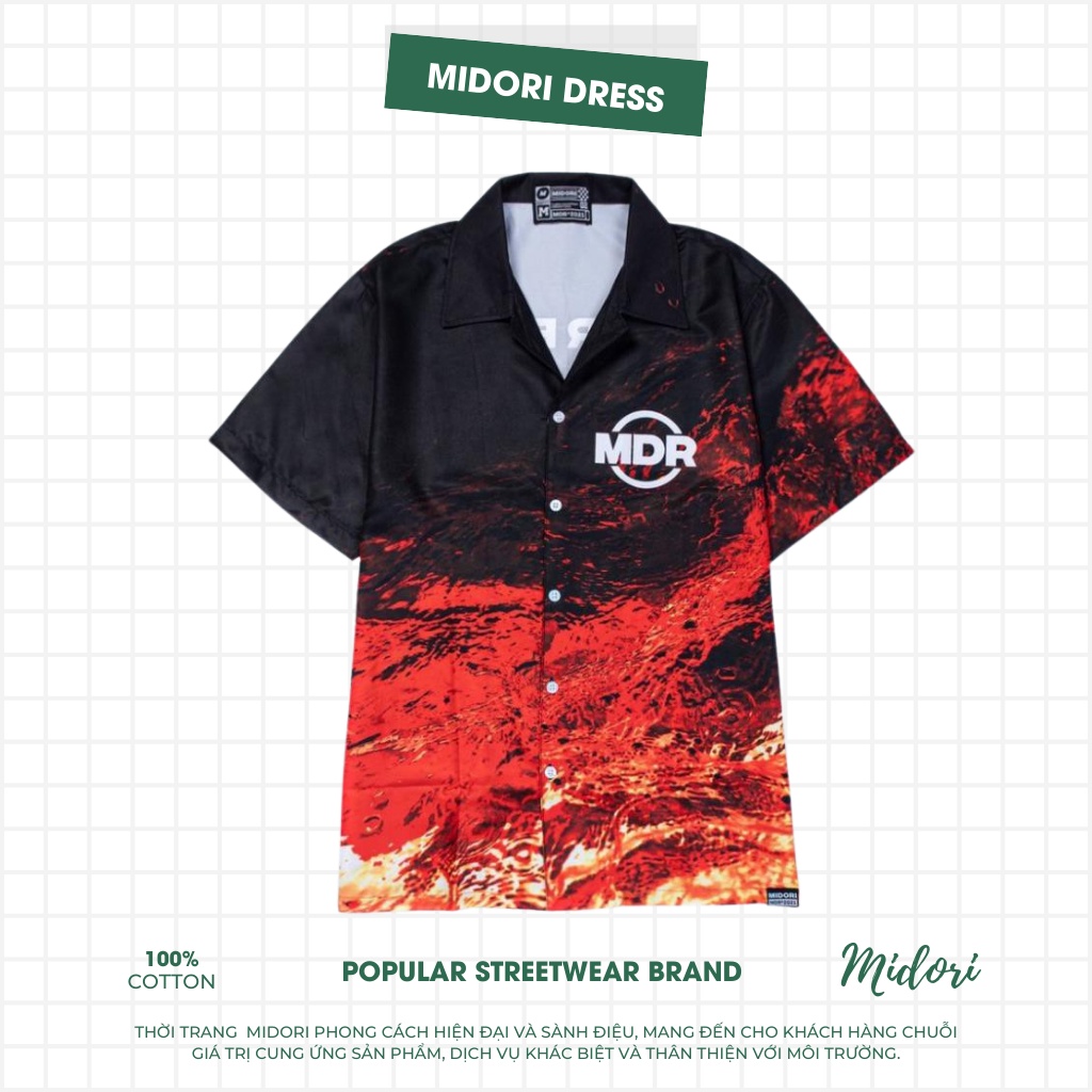 Áo Sơ Mi Nam Nữ Tay Ngắn Form Rộng Kiểu Đẹp Thời Trang Phong Cách Hàn Quốc Local Brand M Midori