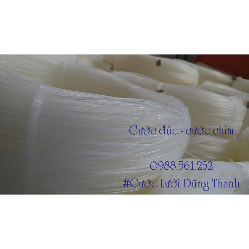 Dây cước đặc 3ly, 4ly - dây gân cước PA - cắt phát cỏ, dây căng