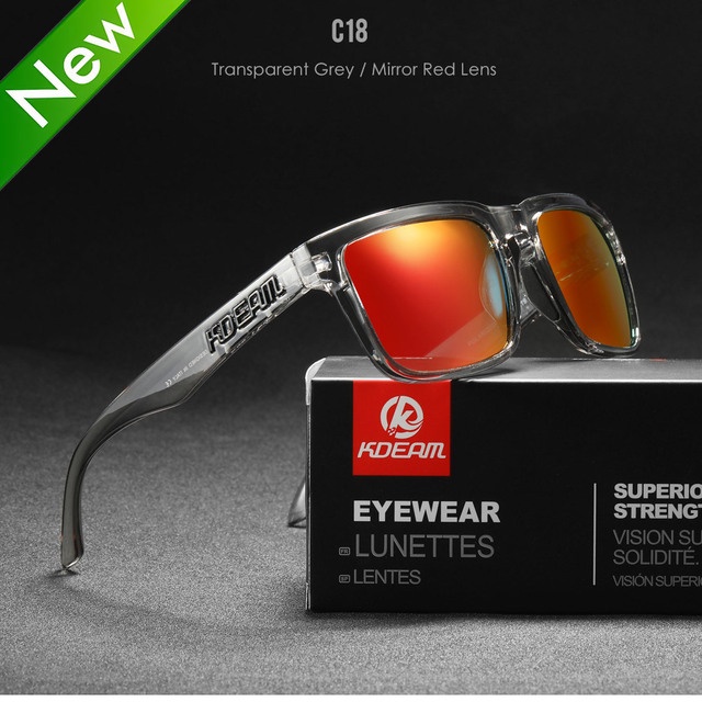 KDEAM Kính Mát Nam Phân Cực 2022 Gọng Vuông Thời Trang UV400