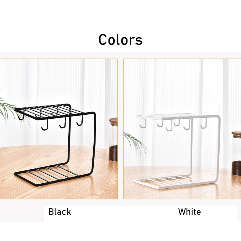 Giá Sắt Úp Cốc Kiểu Nhật Bản Sáng Tạo Tiện Dụng Giá Đỡ