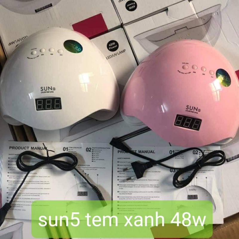 Máy hơ UV sun5 48W tem xanh