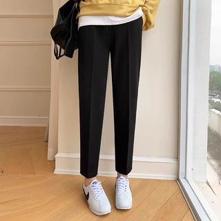 Quần baggy đen basic 1 khuy đứng form