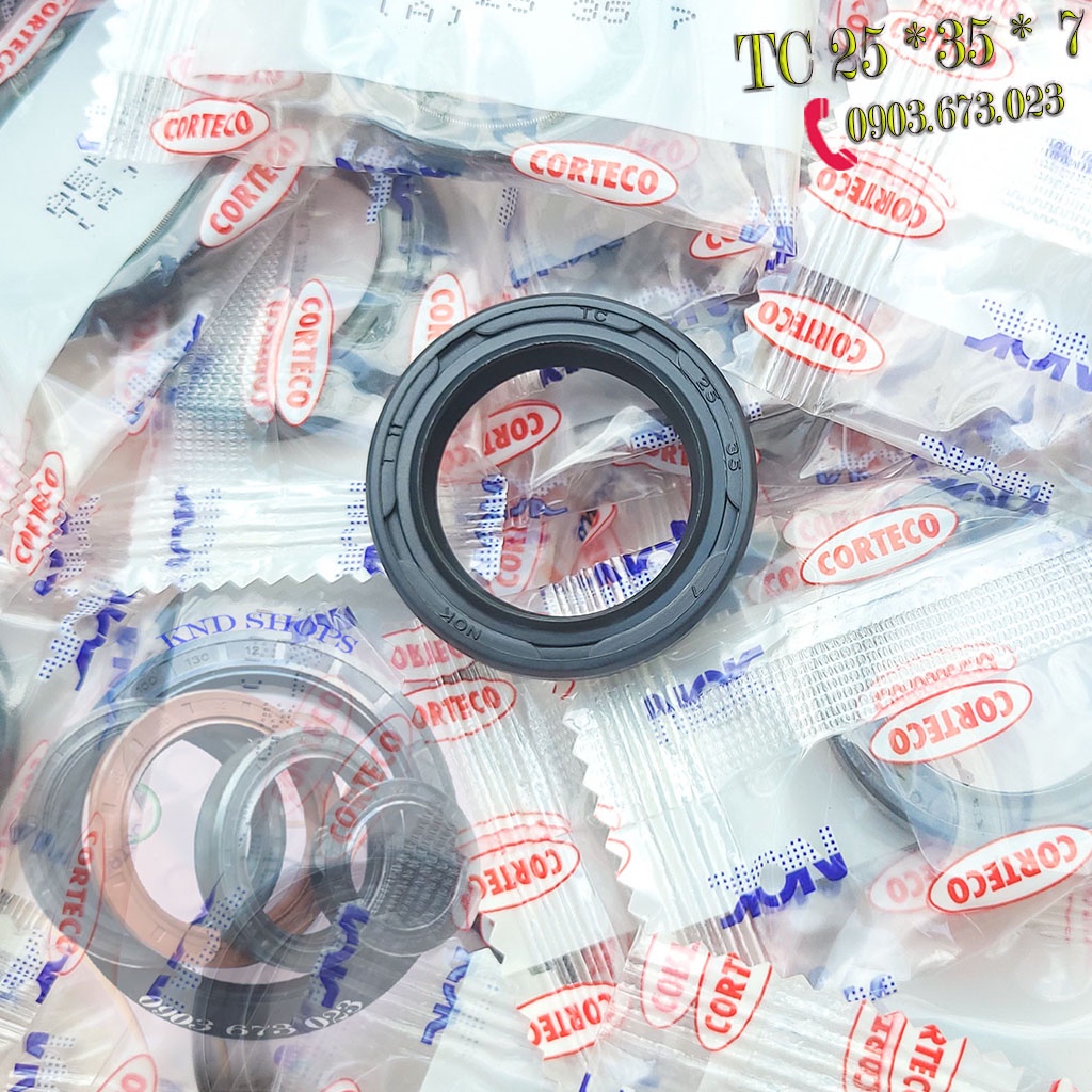 Phớt cao su chặn dầu NOK TC 25*35*7, Phốt chặn nhớt trục chuyên cho phụ xe ô tô vàxe cơ giới công trình | KND Shops