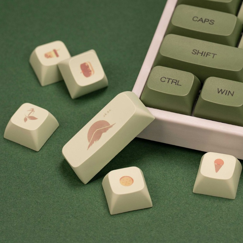 Bộ 124 Phím Màu Xanh Matcha Tùy Chỉnh Cho Cherry MX