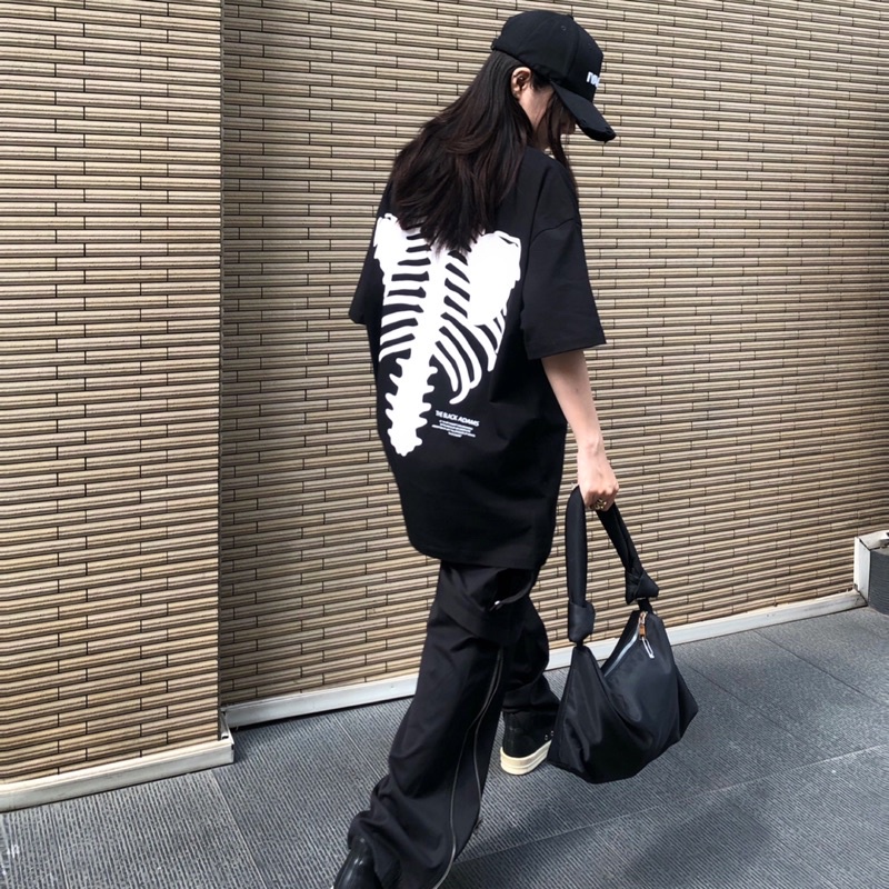 ÁO THUN SKELETON MÀU ĐEN THE BLACK ADAMS